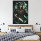 Toile Phantom Pirate Skull – Dark Fantasy Reaper (Insitu(Chambre))