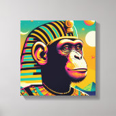 Toile Pharaoh Chimpanzé Toutankhamon (Recto)