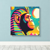 Toile Pharaoh Chimpanzé Tut 3 (Insitu (Plancher de Bois))