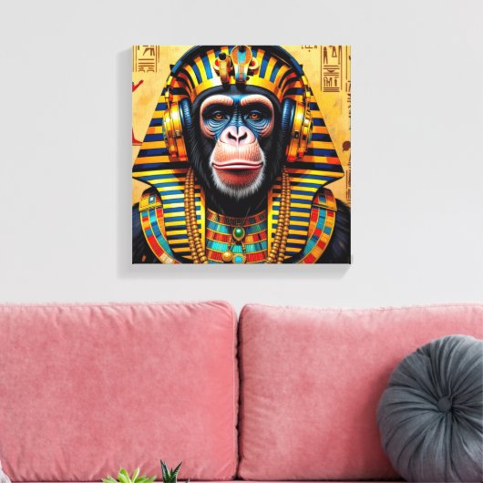 TOILE PHARAOH TUT-CHIMPANZEE (Insitu(Salon))