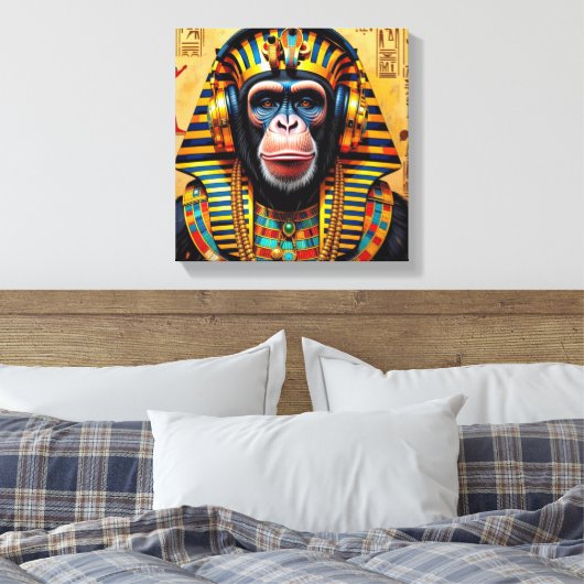 TOILE PHARAOH TUT-CHIMPANZEE (Insitu(Chambre))
