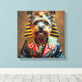 TOILE PHARAOH TUT-YORKSHIRE TERRIER 3 (Insitu (Plancher de Bois))