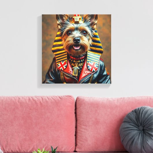 TOILE PHARAOH TUT-YORKSHIRE TERRIER 3 (Insitu(Salon))
