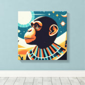 Toile Pharaon Chimpanzé Tout 5 (Insitu (Plancher de Bois))