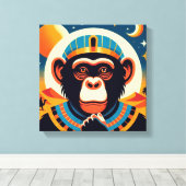 Toile Pharaon Chimpanzé Tout 6 (Insitu (Plancher de Bois))