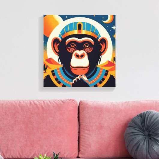 Toile Pharaon Chimpanzé Tout 6 (Insitu(Salon))