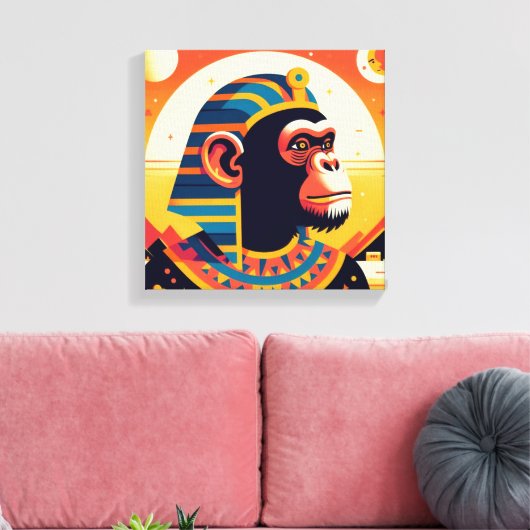 Toile Pharaon Chimpanzé Tout 8 (Insitu(Salon))