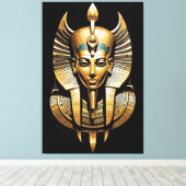Toile Pharaon doré avec coiffe royale Art (Insitu (Plancher de Bois))