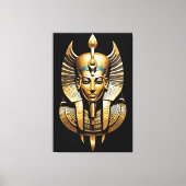 Toile Pharaon doré avec coiffe royale Art (Recto)