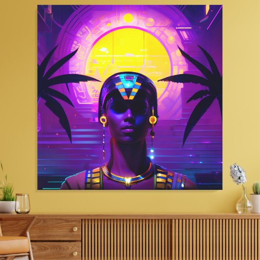 Toile Pharaon Synthwave (Insitu(Salon))