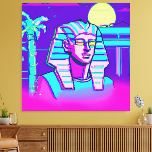 Toile Pharaon Synthwave (Insitu(Salon))
