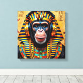 TOILE PHARAON TUT-CHIMPANZÉ (Insitu (Plancher de Bois))