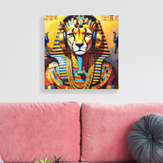 TOILE PHARAON TUT-GUÉPARD 2 (Insitu(Salon))