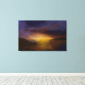 Toile Phare au coucher du soleil (Insitu (Plancher de Bois))