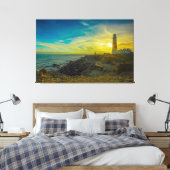 Toile Phare Au Coucher Du Soleil (Insitu(Chambre))