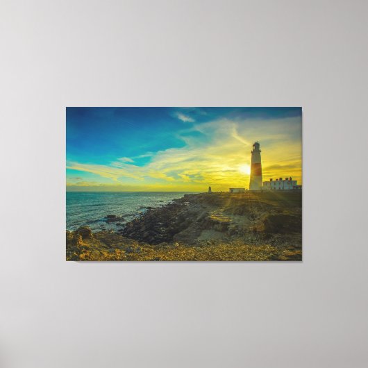 Toile Phare Au Coucher Du Soleil (Recto)