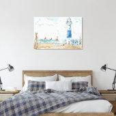 Toile Phare bleu et blanc (Insitu(Chambre))