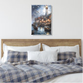 Toile Phare côtier à Twilight Art nautique (Insitu(Chambre))