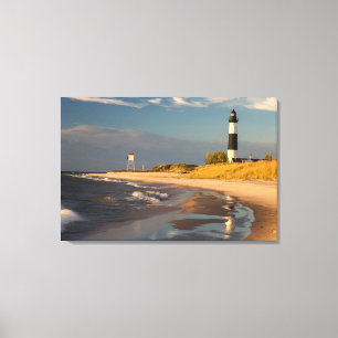 Toile Phare de Big Sable Point sur le lac Michigan 2