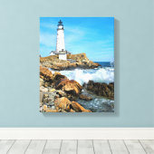 Toile Phare de Boston, Massachusetts (Insitu (Plancher de Bois))