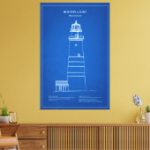 Toile Phare de Boston - Massachusetts - AD (Insitu(Salon))