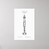 Toile Phare de Cape Henry - Virginie - BD (Recto)