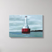 Toile Phare de la voie navigable Keweenaw Upper Michigan (Recto)