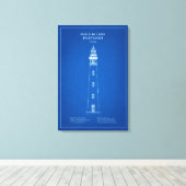 Toile Phare de l'entrée de Ponce de Leon – Floride - AD (Insitu (Plancher de Bois))