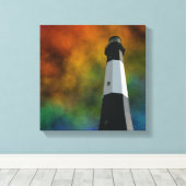 Toile phare de l'île de tybee (Insitu (Plancher de Bois))