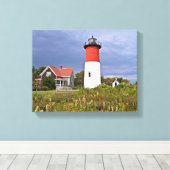 Toile Phare de Nauset, Cape Cod Mass Canvas Imprimer (Insitu (Plancher de Bois))