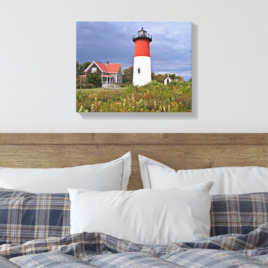 Toile Phare de Nauset, Cape Cod Mass Canvas Imprimer (Insitu(Chambre))