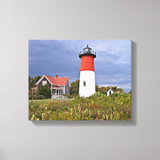Toile Phare de Nauset, Cape Cod Mass Canvas Imprimer (Recto)