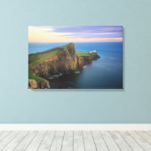 Toile Phare de Neist Point sur Skye au coucher du soleil (Insitu (Plancher de Bois))