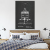 Toile Phare de New London Ledge - Connecticut – PD (Insitu(Chambre))
