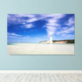 Toile Phare de North Frankfort Pier, Frankfort, MI (Insitu (Plancher de Bois))