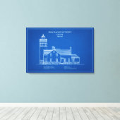 Toile Phare de Old Mackinac Point - Michigan – AD (Insitu (Plancher de Bois))