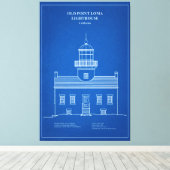 Toile Phare de Old Point Loma - Californie - AD (Insitu (Plancher de Bois))