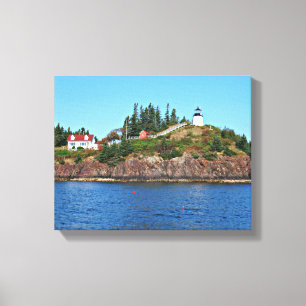 Toile Phare de Owens Head, Maine Canvas Imprimer