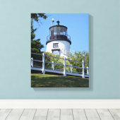 Toile Phare de Owens Head, Maine Canvas Imprimer (Insitu (Plancher de Bois))