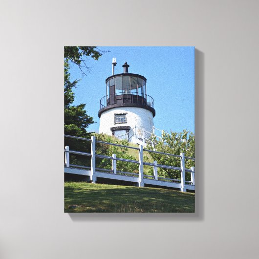 Toile Phare de Owens Head, Maine Canvas Imprimer (Recto)