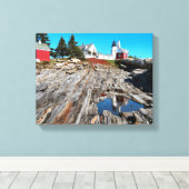 Toile Phare de Pemaquid Point, Maine (Insitu (Plancher de Bois))