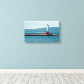 Toile Phare de Petoskey Pierhead, Petoskey, Michigan (Insitu (Plancher de Bois))