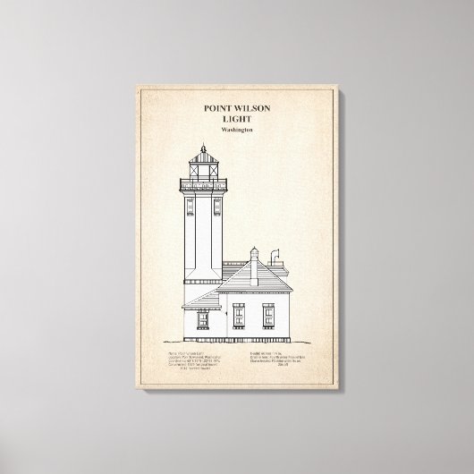 Toile Phare de Point Wilson - Washington - SBD (Recto)