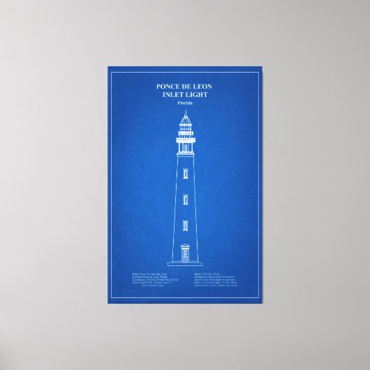 Toile Phare de Ponce de Leon Inlet - Floride - AD (Recto)