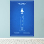 Toile Phare de Ponce de Leon Inlet - Floride - AD (Insitu (Plancher de Bois))