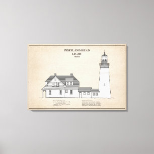 Toile Phare de Portland Head - Maine - SBD