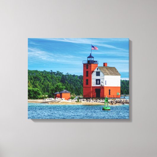 Toile Phare de Round Island (Recto)