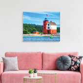 Toile Phare de Round Island (Insitu(Salon))