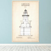 Toile Phare de Sabine Bank - Texas - SBD (Insitu (Plancher de Bois))