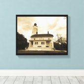 Toile Phare de Sandy Hook (Insitu (Plancher de Bois))